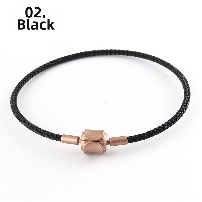 Narukvica od užeta s magnetskom kopčom, bakar/žičano užeta, 3D zlatne perle, elektroplating završni sloj, korejski stil, uzorak osam očiju