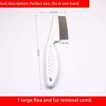 Katem ir šunims skirtas šukavimo įrankis prieš blusas ir utėlių šalinimui, su smuliais dantimis, pašalina laisvus plaukus — After autumn prekės ženklas