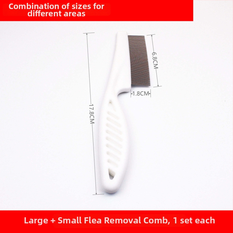 Katem ir šunims skirtas šukavimo įrankis prieš blusas ir utėlių šalinimui, su smuliais dantimis, pašalina laisvus plaukus — After autumn prekės ženklas