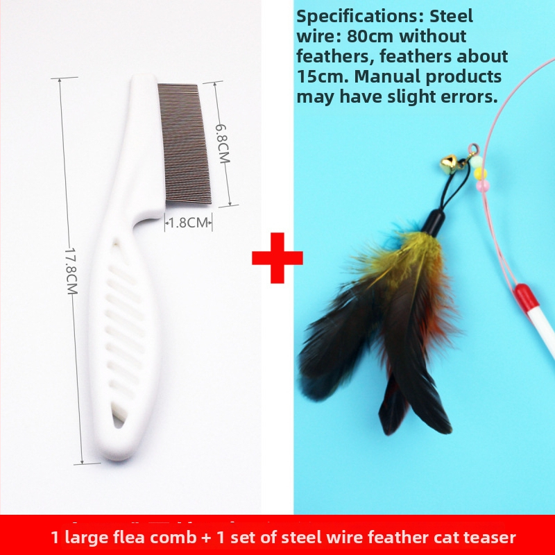 Katem ir šunims skirtas šukavimo įrankis prieš blusas ir utėlių šalinimui, su smuliais dantimis, pašalina laisvus plaukus — After autumn prekės ženklas