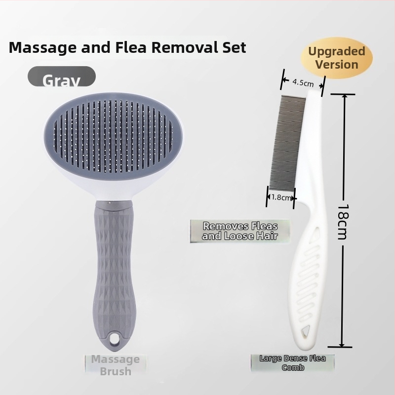 Katem ir šunims skirtas šukavimo įrankis prieš blusas ir utėlių šalinimui, su smuliais dantimis, pašalina laisvus plaukus — After autumn prekės ženklas