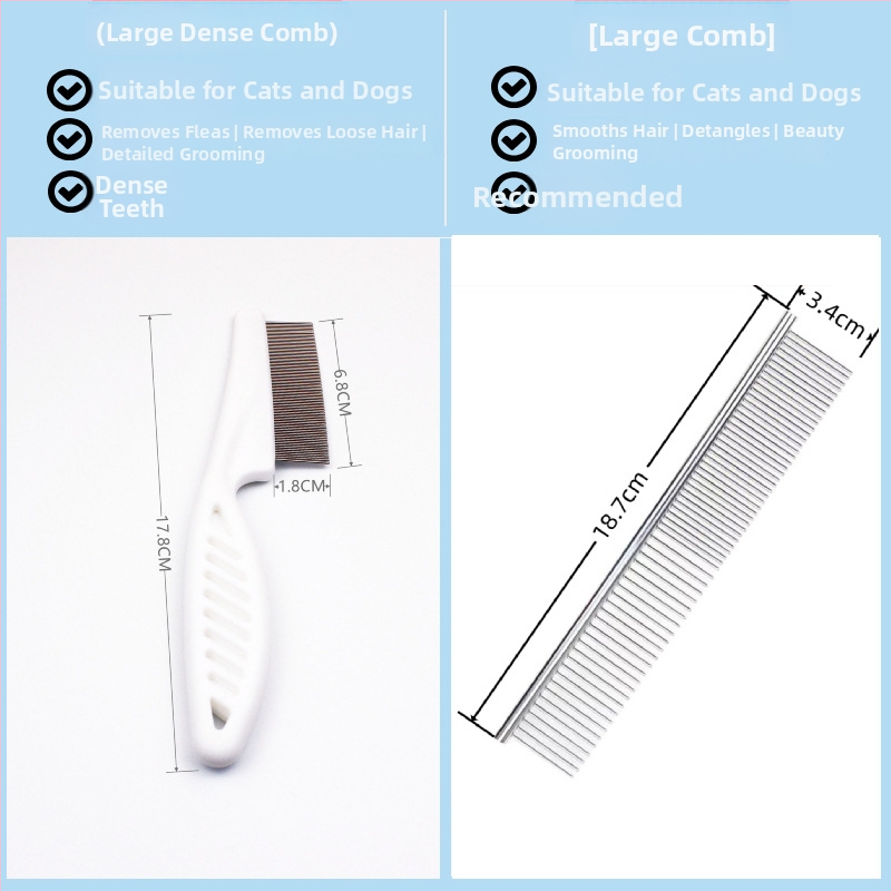 Katem ir šunims skirtas šukavimo įrankis prieš blusas ir utėlių šalinimui, su smuliais dantimis, pašalina laisvus plaukus — After autumn prekės ženklas