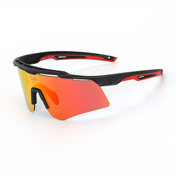 Poliarizuotos dviratininko akiniai S213 – vėjo ir dulkių atsparūs, dienos-nakties dviguba naudojimas, keičiamos lęšiai, suderinami su miope akiniais