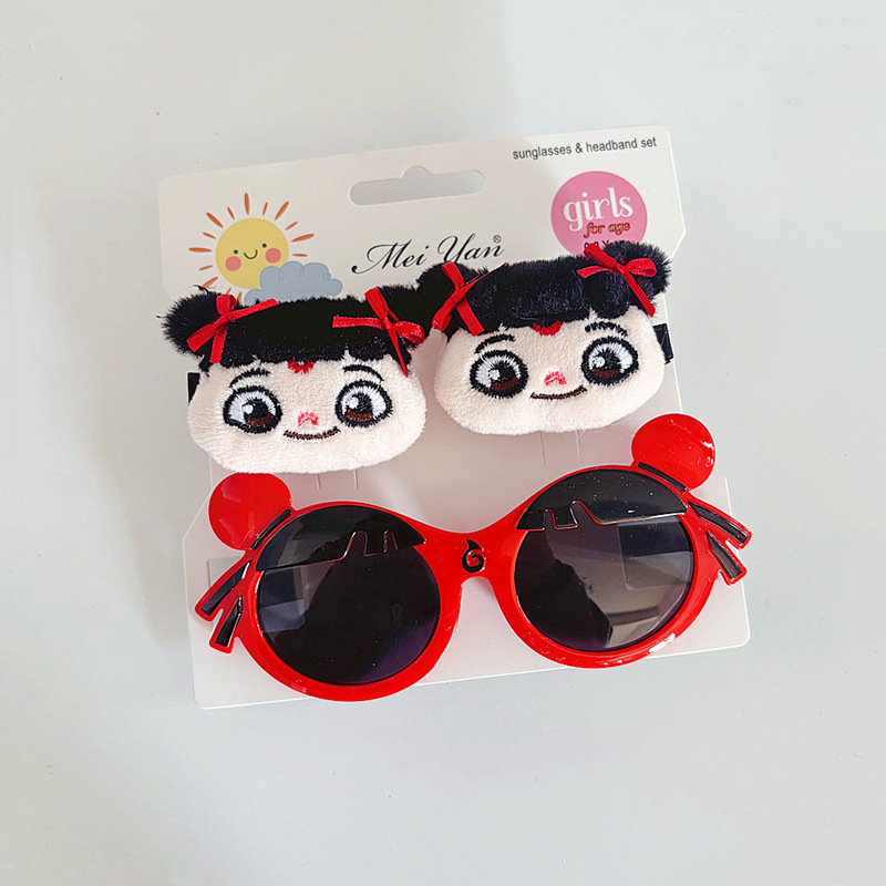 Bērnu saulesbrilles komplekts – nav polarizētas, UV380 aizsardzība, bezrāmju dizains, lēcas AC, rāmis PC, piemērots ceļojumiem, braukšanai, stilam