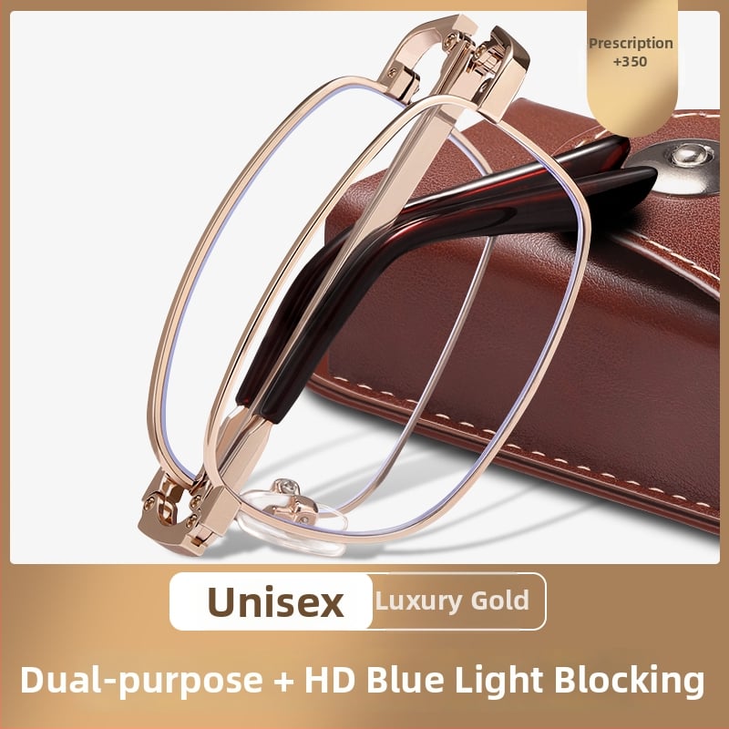 Bezrāmju lasīšanas brilles, akrila lēcas, titāna sakausējuma rāmis, kvadrātveida stils, Pavasaris 2024