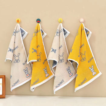 Prosop de față pentru bebeluți, cu model desen animat, din bumbac, absorbant, cusut (Bumbac; 50–80 g; 32s+14s fir)