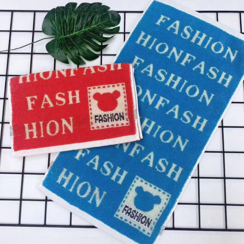 Prosop de față pentru bebeluți, cu model desen animat, din bumbac, absorbant, cusut (Bumbac; 50–80 g; 32s+14s fir)