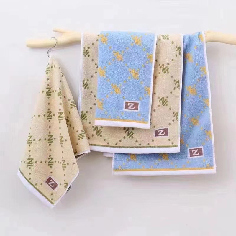 Prosop de față pentru bebeluți, cu model desen animat, din bumbac, absorbant, cusut (Bumbac; 50–80 g; 32s+14s fir)