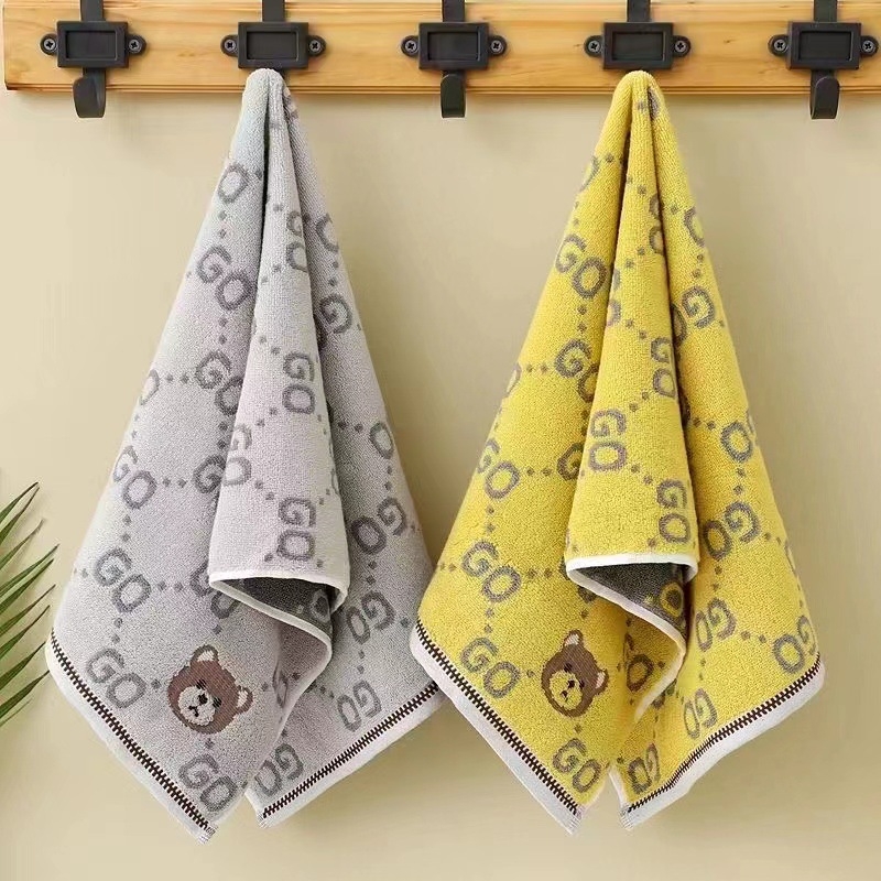 Prosop de față pentru bebeluți, cu model desen animat, din bumbac, absorbant, cusut (Bumbac; 50–80 g; 32s+14s fir)