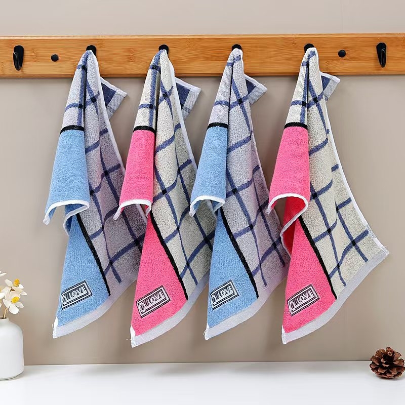 Prosop de față pentru bebeluți, cu model desen animat, din bumbac, absorbant, cusut (Bumbac; 50–80 g; 32s+14s fir)