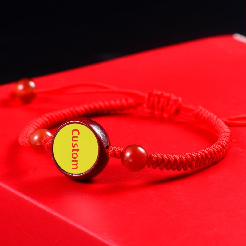 Гривна с Тханга и цинамар, мантра Зелената Тара; ръчно плетена, унисекс, ретро стил литература и изкуство