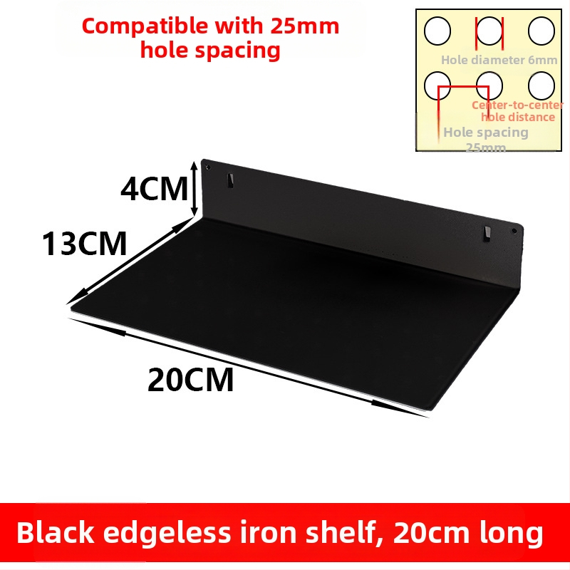 Geležies perforuotos plokštės priedų rinkinys su magnetiniais kabliukais DIY metalinėms saugojimo lentynoms