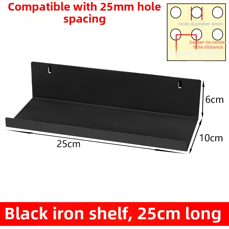Geležies perforuotos plokštės priedų rinkinys su magnetiniais kabliukais DIY metalinėms saugojimo lentynoms