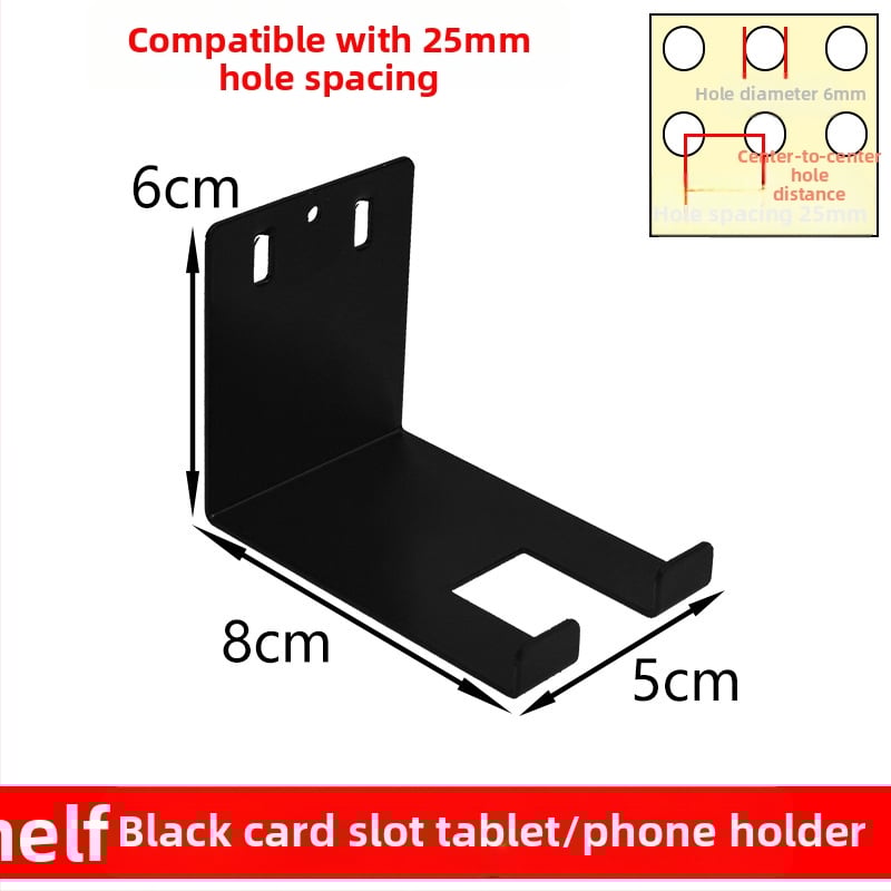 Geležies perforuotos plokštės priedų rinkinys su magnetiniais kabliukais DIY metalinėms saugojimo lentynoms