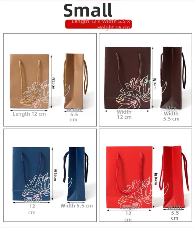 Kožna tote torba za pakiranje nakita, dvobojna otisnuta, prazna