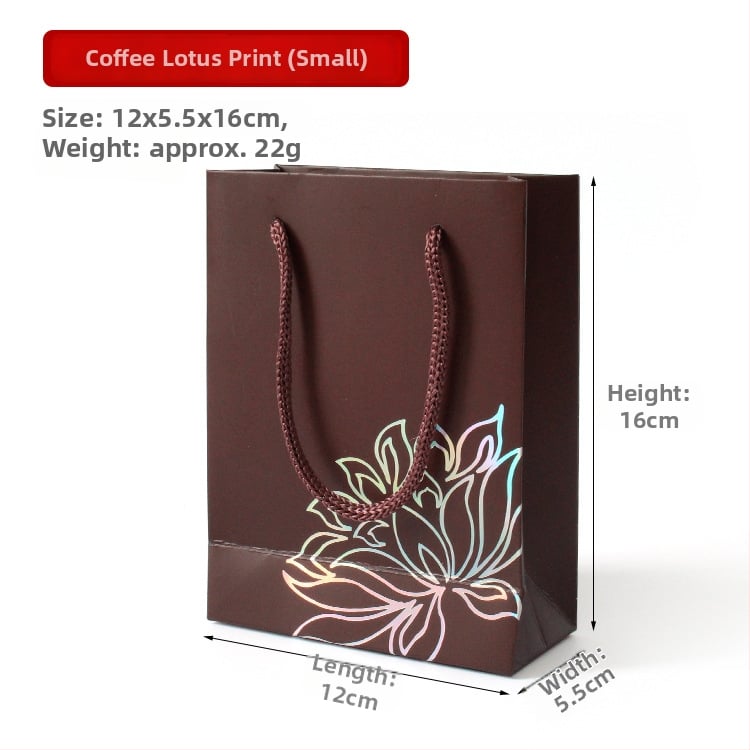 Kožna tote torba za pakiranje nakita, dvobojna otisnuta, prazna