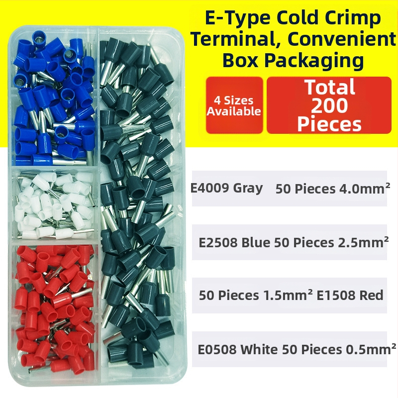 Fanlian VE toru-tüüpi eelisolatsiooni terminalide komplekt, Euroopa stiilis pistikutüüp, külmpressitud vaskühendused, terminalide kastikomplekt