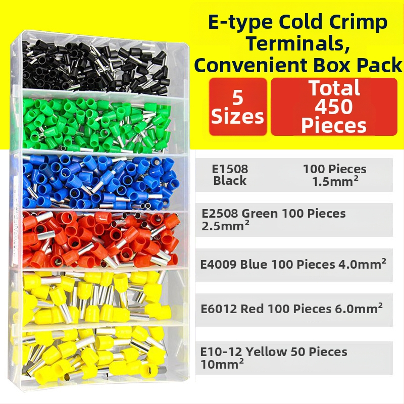 Fanlian VE toru-tüüpi eelisolatsiooni terminalide komplekt, Euroopa stiilis pistikutüüp, külmpressitud vaskühendused, terminalide kastikomplekt