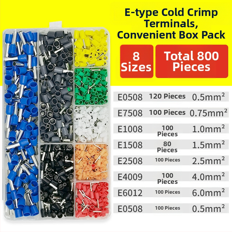 Fanlian VE toru-tüüpi eelisolatsiooni terminalide komplekt, Euroopa stiilis pistikutüüp, külmpressitud vaskühendused, terminalide kastikomplekt