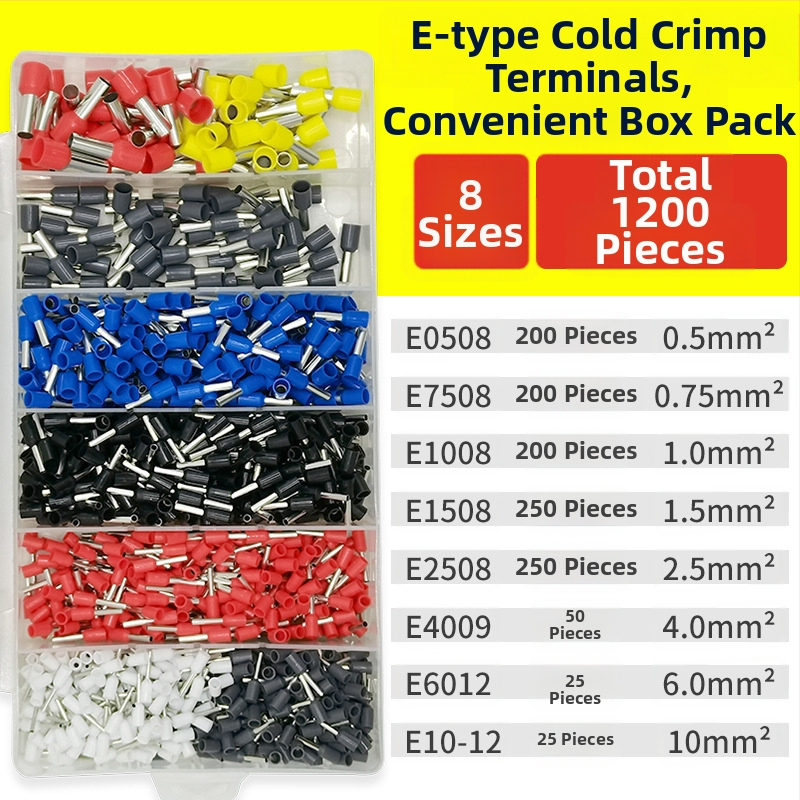 Fanlian VE toru-tüüpi eelisolatsiooni terminalide komplekt, Euroopa stiilis pistikutüüp, külmpressitud vaskühendused, terminalide kastikomplekt