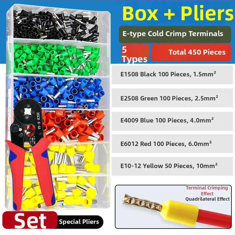 Fanlian VE toru-tüüpi eelisolatsiooni terminalide komplekt, Euroopa stiilis pistikutüüp, külmpressitud vaskühendused, terminalide kastikomplekt