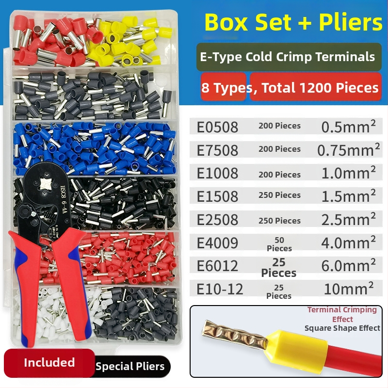 Fanlian VE toru-tüüpi eelisolatsiooni terminalide komplekt, Euroopa stiilis pistikutüüp, külmpressitud vaskühendused, terminalide kastikomplekt