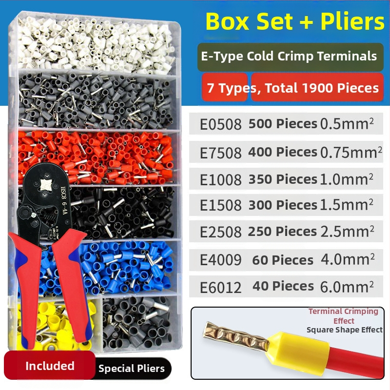 Fanlian VE toru-tüüpi eelisolatsiooni terminalide komplekt, Euroopa stiilis pistikutüüp, külmpressitud vaskühendused, terminalide kastikomplekt