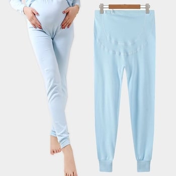 Kokvilnas grūtnieču bikses ar vēdera atbalstu, brīvs piegriezums, ≥95% kokvilna, rudens-ziemas stils