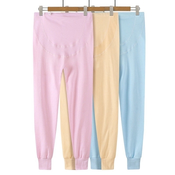 Kokvilnas grūtnieču bikses ar vēdera atbalstu, brīvs piegriezums, ≥95% kokvilna, rudens-ziemas stils