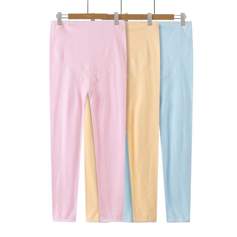 Kokvilnas grūtnieču bikses ar vēdera atbalstu, brīvs piegriezums, ≥95% kokvilna, rudens-ziemas stils