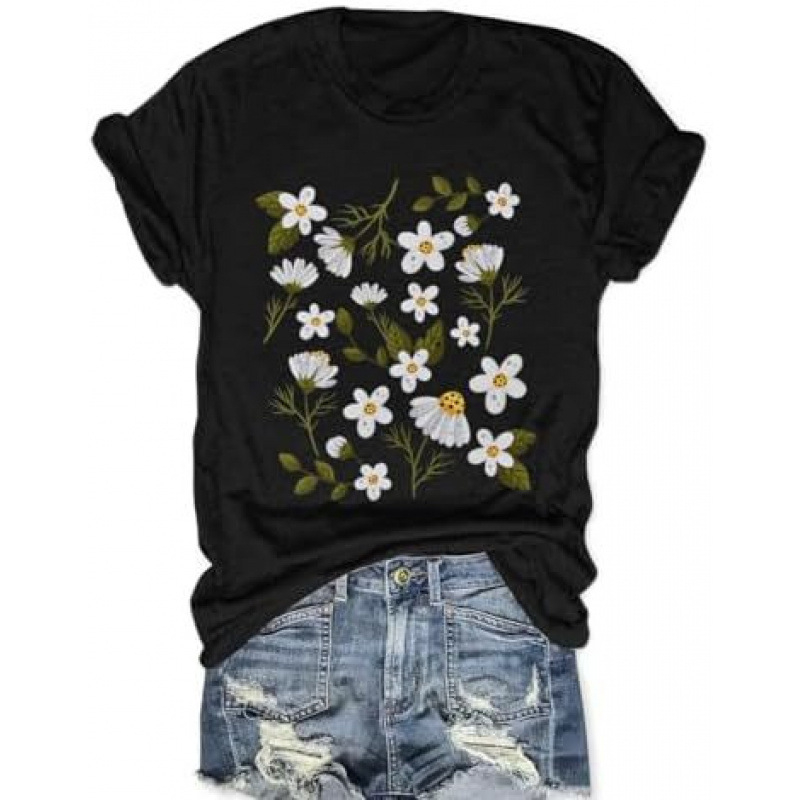 Kokvilnas T-krekls ar īsām piedurknēm un apaļu kaklu, reljefveida tekstūra, stilīgs pilsētas stils