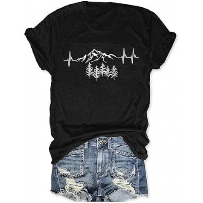 Kokvilnas T-krekls ar īsām piedurknēm un apaļu kaklu, reljefveida tekstūra, stilīgs pilsētas stils