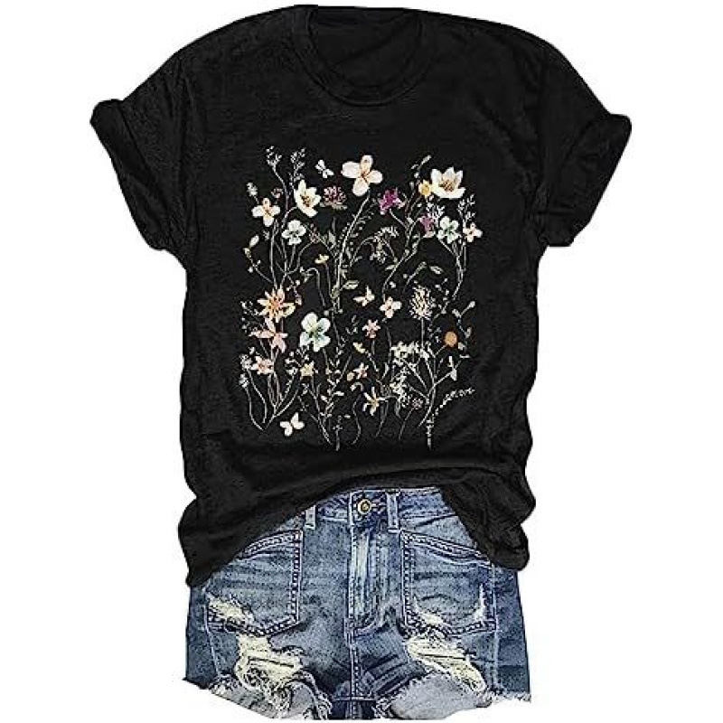 Kokvilnas T-krekls ar īsām piedurknēm un apaļu kaklu, reljefveida tekstūra, stilīgs pilsētas stils