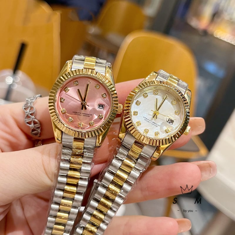 Unisex kvarcinis laikrodis su nerūdijančio plieno riešo juosta, modelis Log, mineralinis stiklas, atsparumas vandeniui 30 m