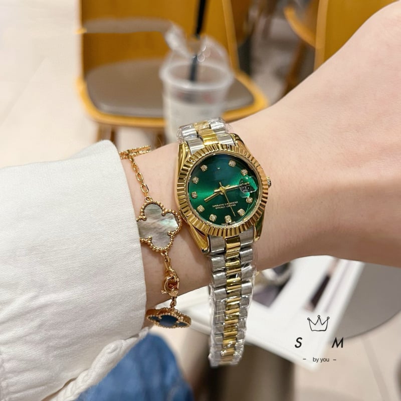 Unisex kvarcinis laikrodis su nerūdijančio plieno riešo juosta, modelis Log, mineralinis stiklas, atsparumas vandeniui 30 m