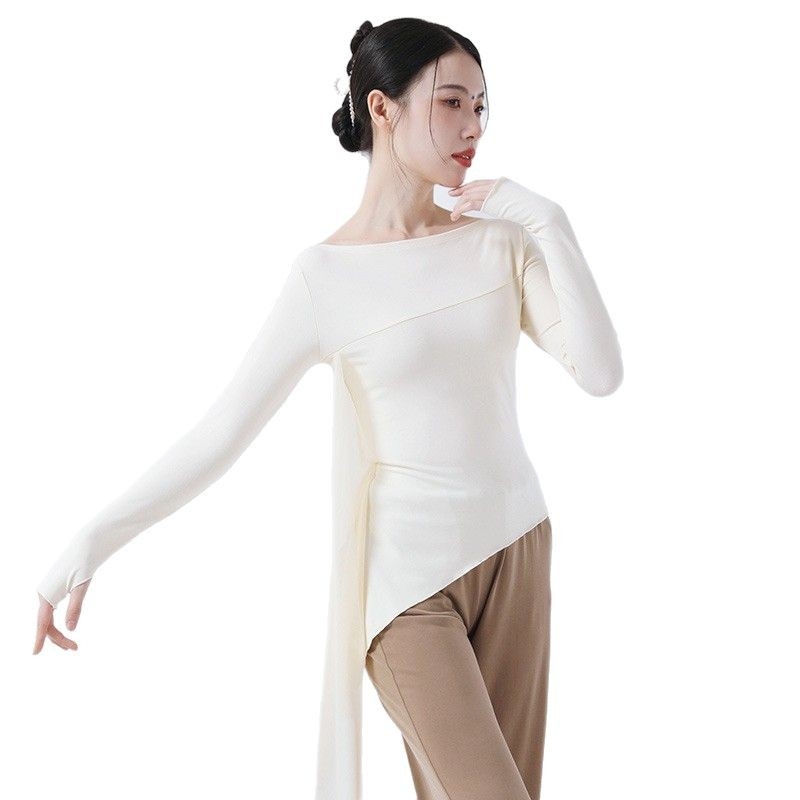 Moterų šiuolaikinio šokio viršūnė, medvilnės mišinys 95% medvilnė, 5% elastanas, visais metų laikais, skirta scenai, lotynų ir liaudies šokių.