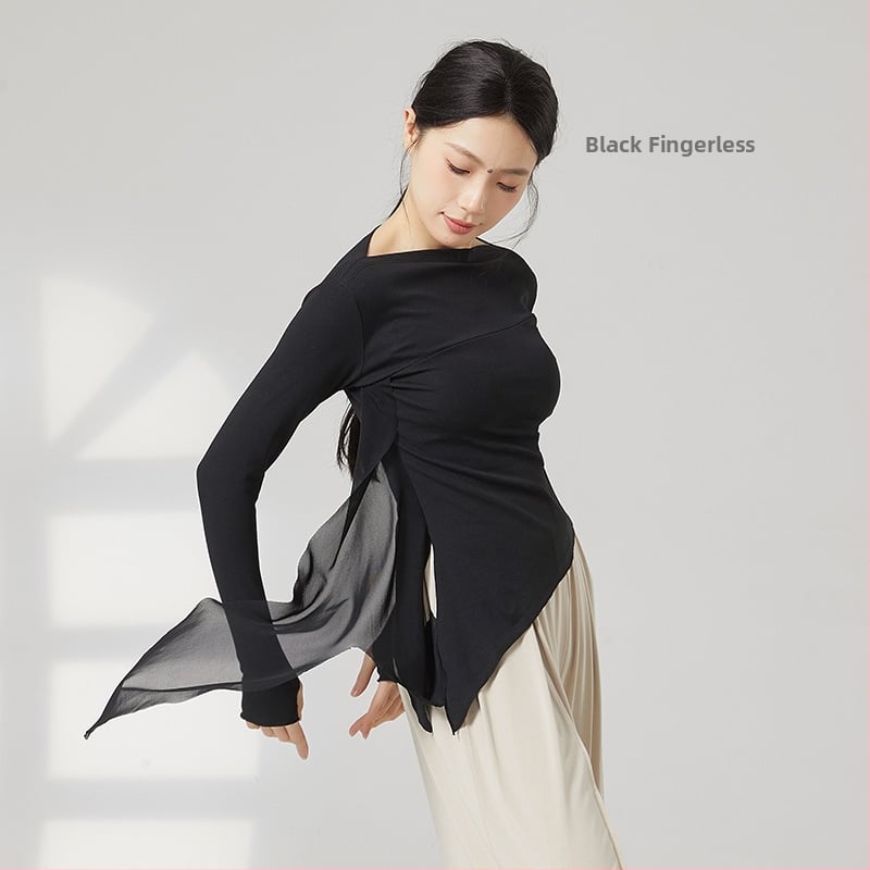 Moterų šiuolaikinio šokio viršūnė, medvilnės mišinys 95% medvilnė, 5% elastanas, visais metų laikais, skirta scenai, lotynų ir liaudies šokių.