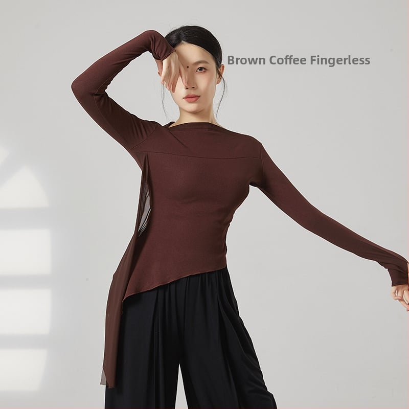 Moterų šiuolaikinio šokio viršūnė, medvilnės mišinys 95% medvilnė, 5% elastanas, visais metų laikais, skirta scenai, lotynų ir liaudies šokių.