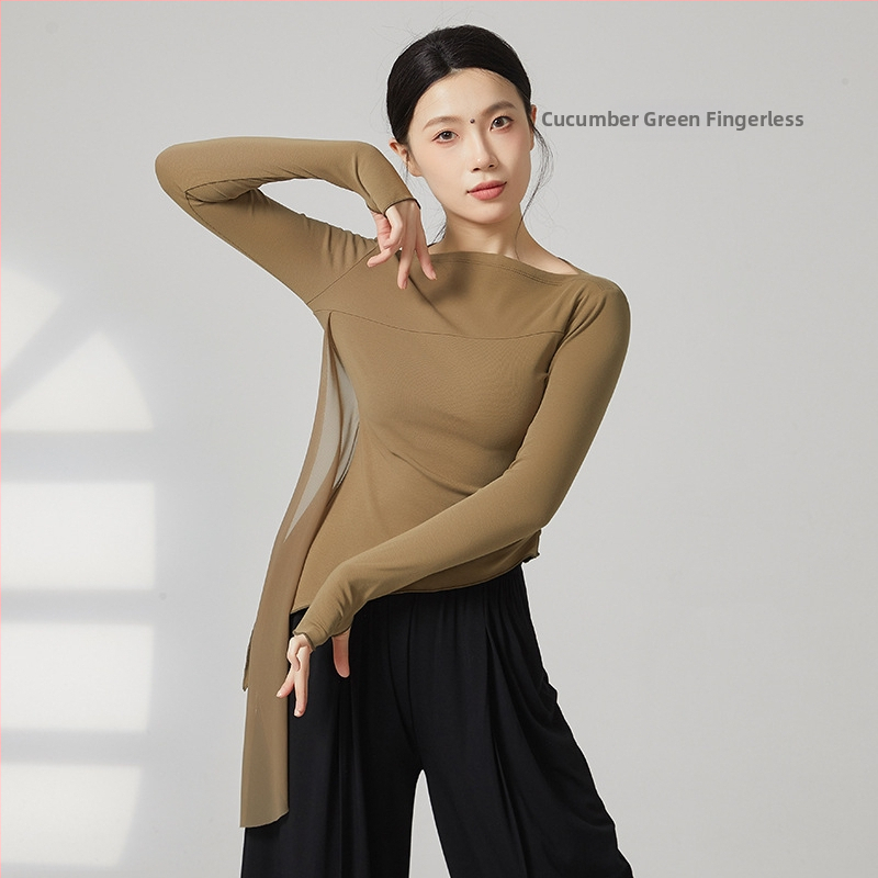 Moterų šiuolaikinio šokio viršūnė, medvilnės mišinys 95% medvilnė, 5% elastanas, visais metų laikais, skirta scenai, lotynų ir liaudies šokių.