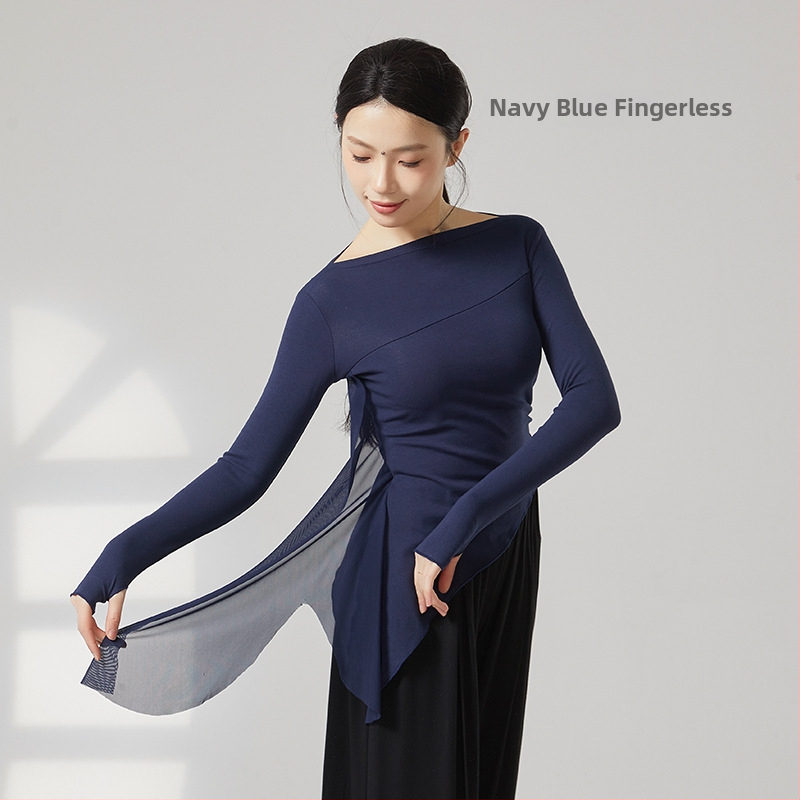 Moterų šiuolaikinio šokio viršūnė, medvilnės mišinys 95% medvilnė, 5% elastanas, visais metų laikais, skirta scenai, lotynų ir liaudies šokių.