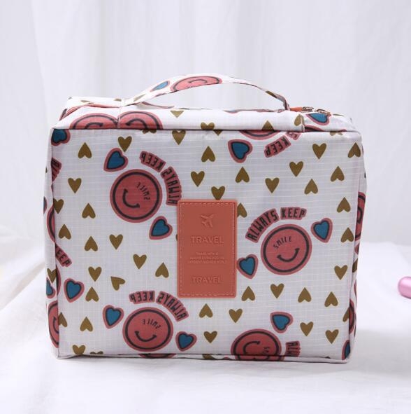 Makiažo krepšys iš drobės, sulankstomas, kubo formos, daugiafunkcis, kelionėms