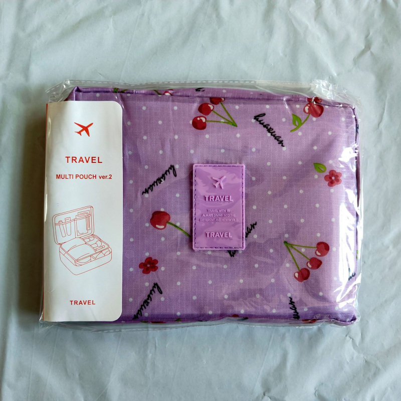 Makiažo krepšys iš drobės, sulankstomas, kubo formos, daugiafunkcis, kelionėms