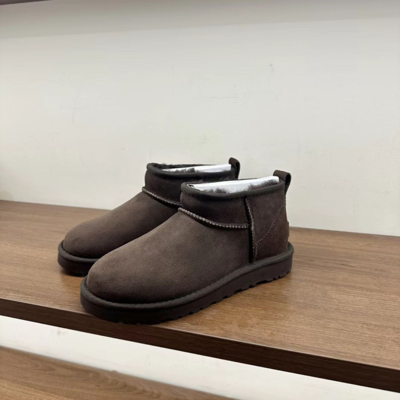 Moterų žieminiai batai su stora padu, viršus ir padas iš avies vilnos, EVA padas, žemas kulkšnis