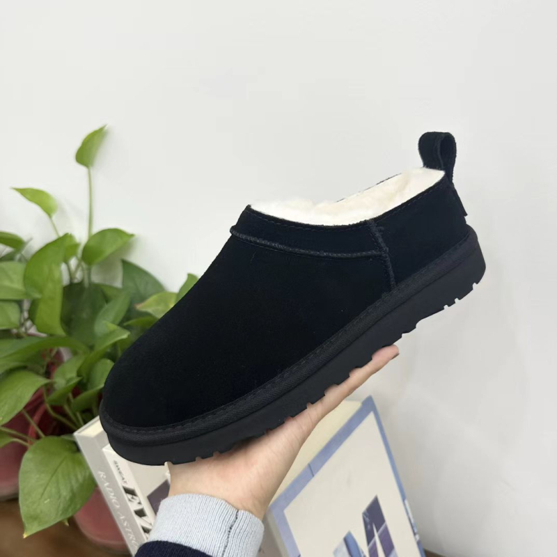 Moterų žieminiai batai su stora padu, viršus ir padas iš avies vilnos, EVA padas, žemas kulkšnis