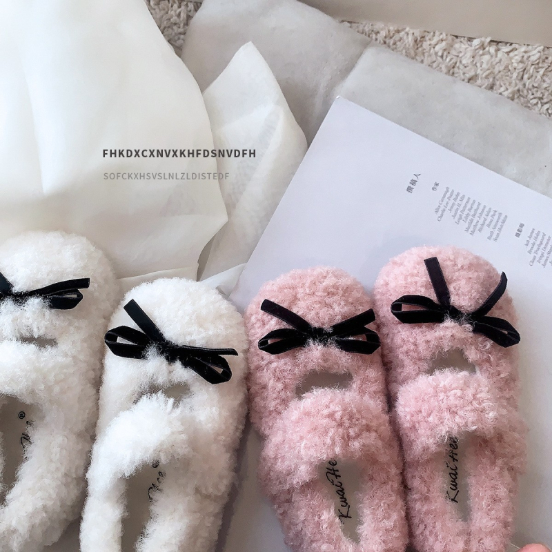 Meitenēm ziemas zābaki ar mākslīgu pūku augšdaļu, vienkrāsains dizains, TPR zole, Velcro aizdare