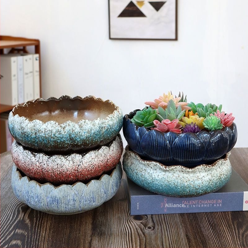 Keramički ručno izrađeni lonac za sukulente – Really Good, domaći proizvod
