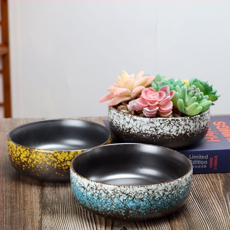 Керамична ръчно изработена саксия за сукуленти от Really Good — не е внесена