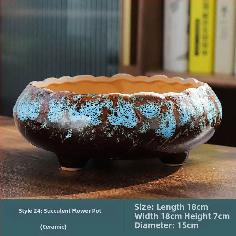 Keramički ručno izrađeni lonac za sukulente – Really Good, domaći proizvod