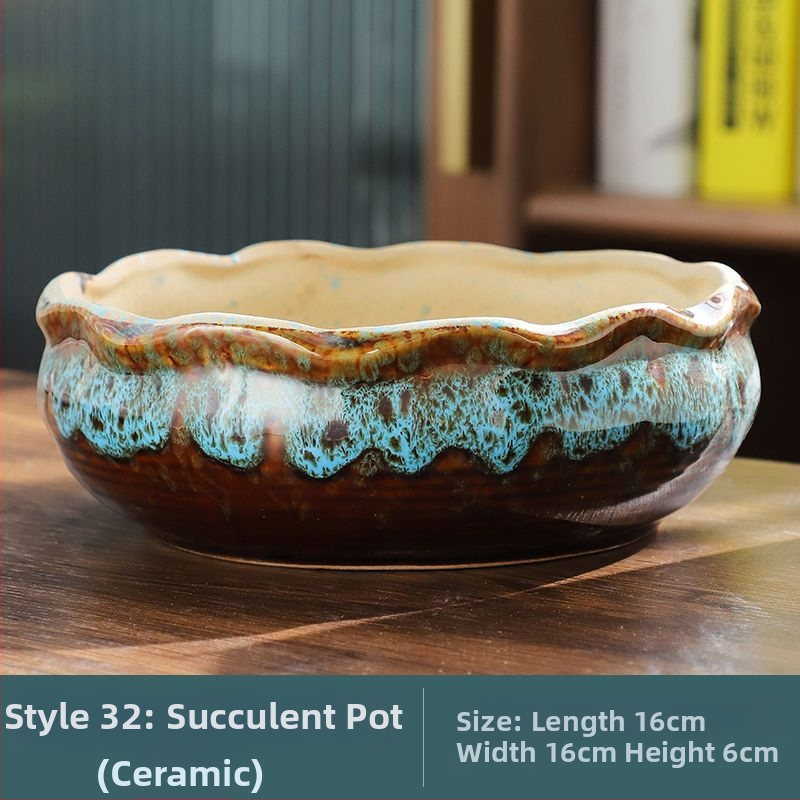 Keramički ručno izrađeni lonac za sukulente – Really Good, domaći proizvod