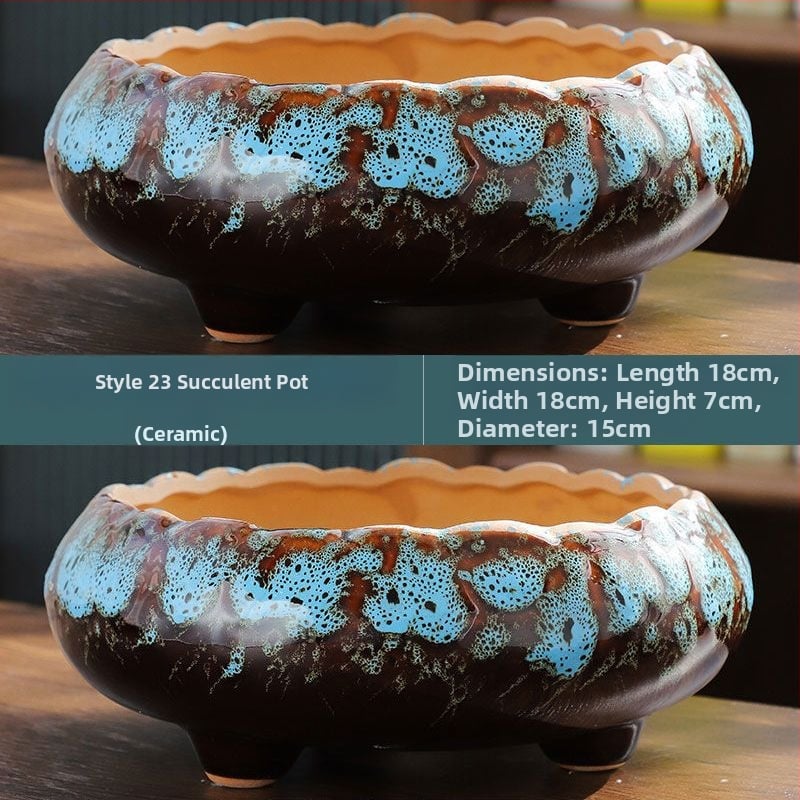 Keramički ručno izrađeni lonac za sukulente – Really Good, domaći proizvod